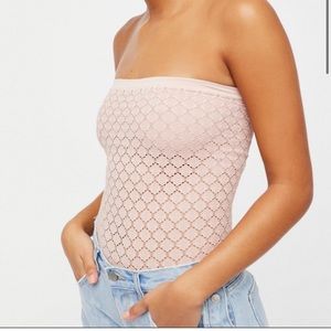Light pink free people tube top